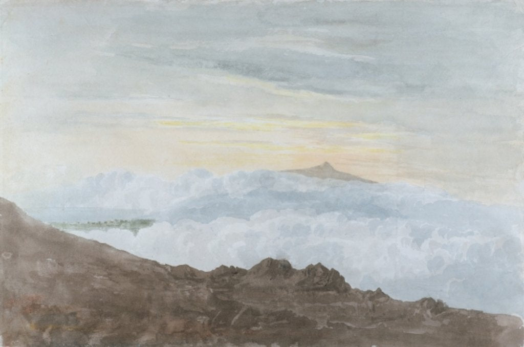 Detail of Mountainous Landscape with Clouds, c.1803 by Joshua Cristall