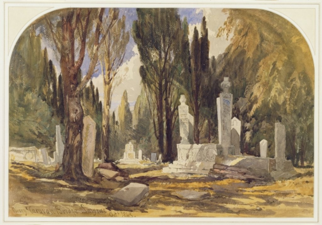 Detail of Near the Caravan Bridge, Smyrna, 1843 by William James Muller