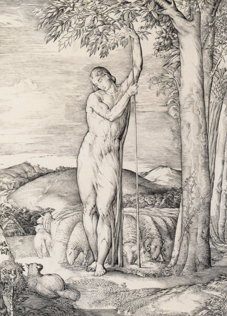 Detail of The Shepherd, 1828 by George Richmond