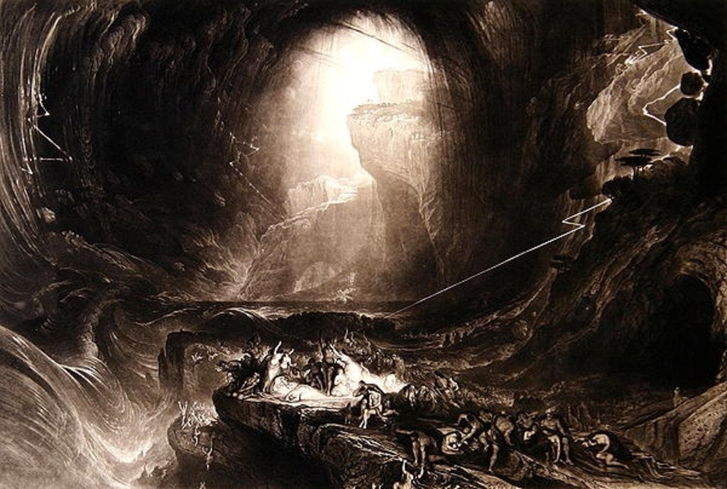 Detail of The Deluge, c.1828 by John Martin