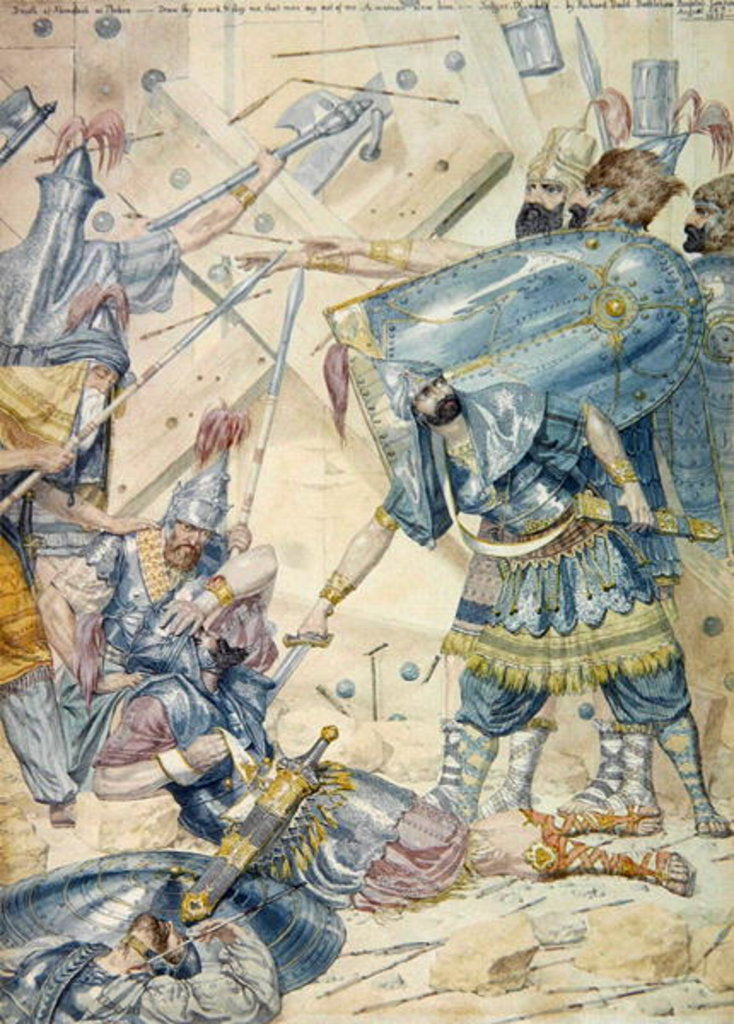 Detail of Death of Abimelech at Thebez, 1855 by Richard Dadd