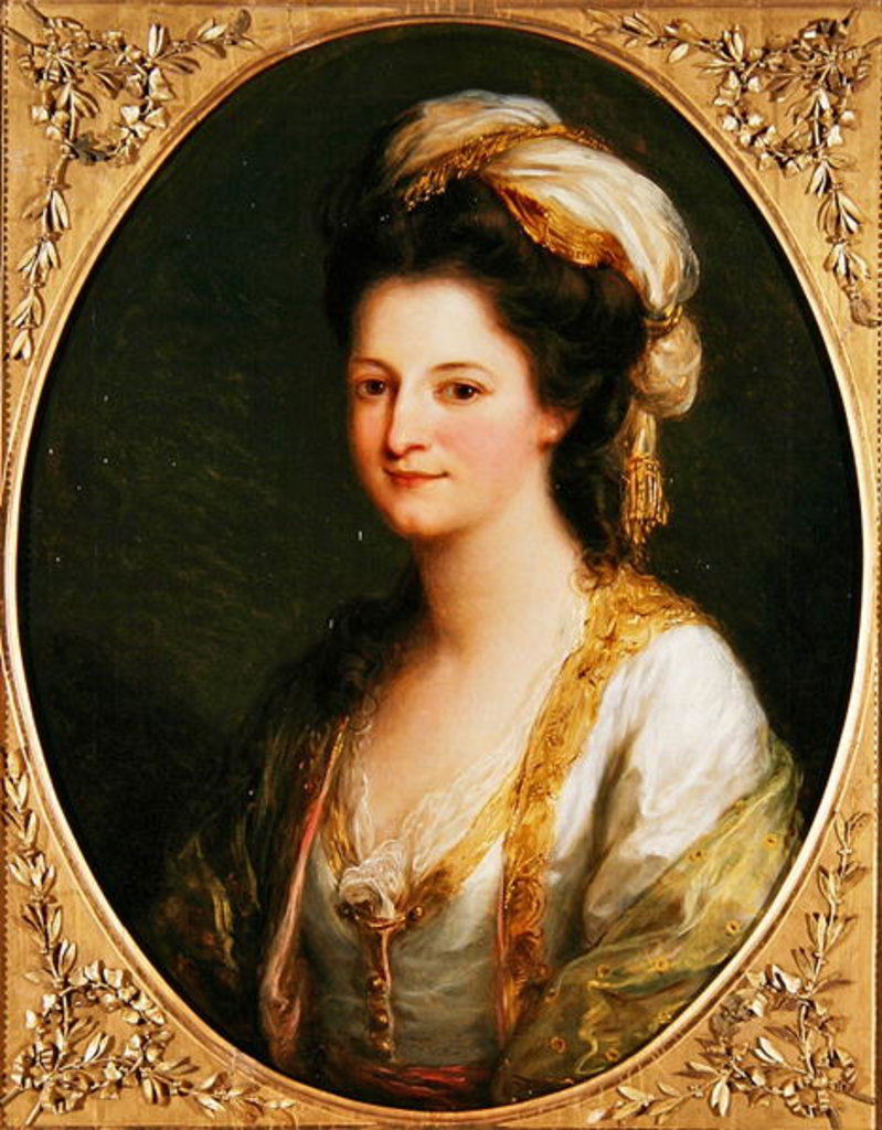 Detail of Portrait of a Woman, c.1770 by Angelica Kauffman