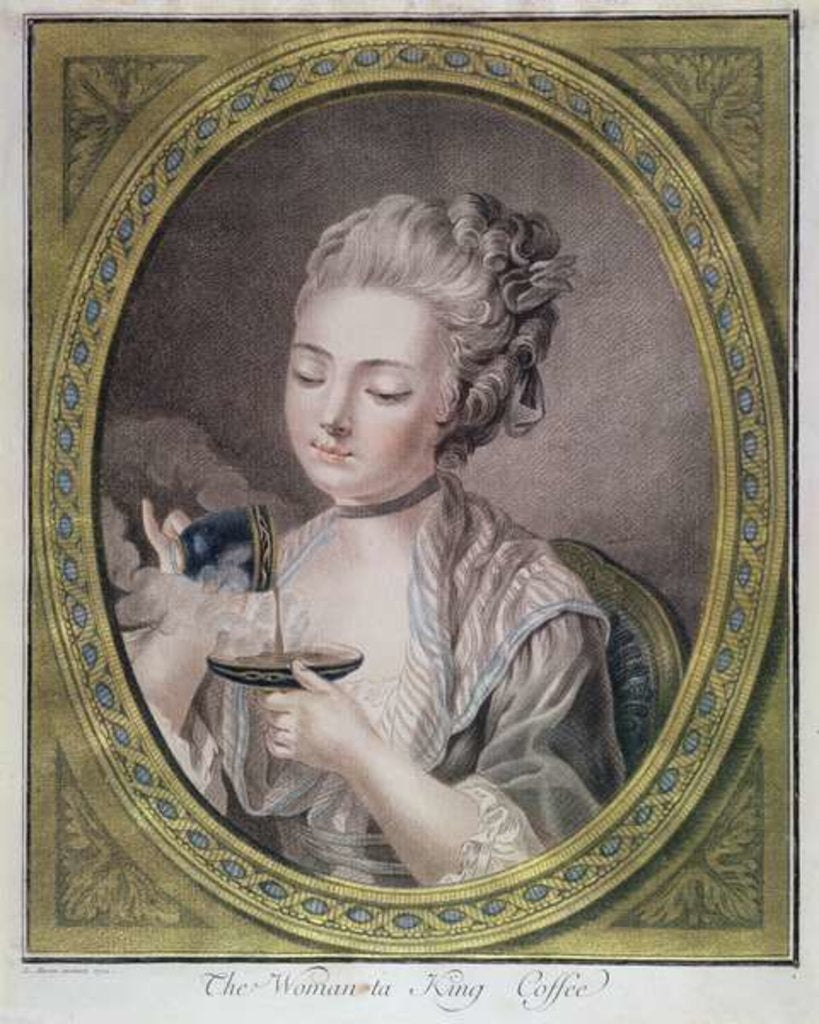 Detail of The Woman Taking Coffee, c.1774 by Leonard Marin