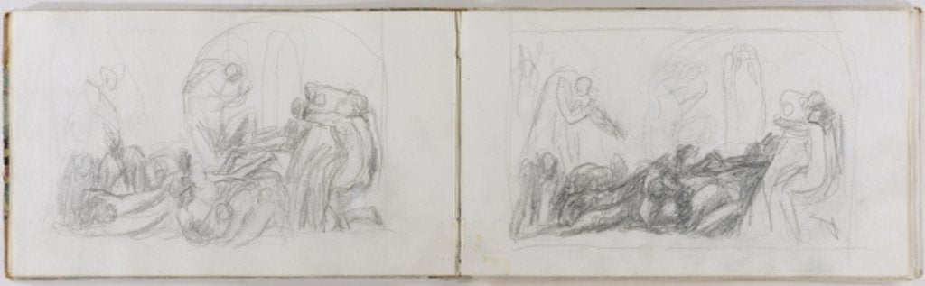 Detail of Paradise Lost, c.1793 by George Romney