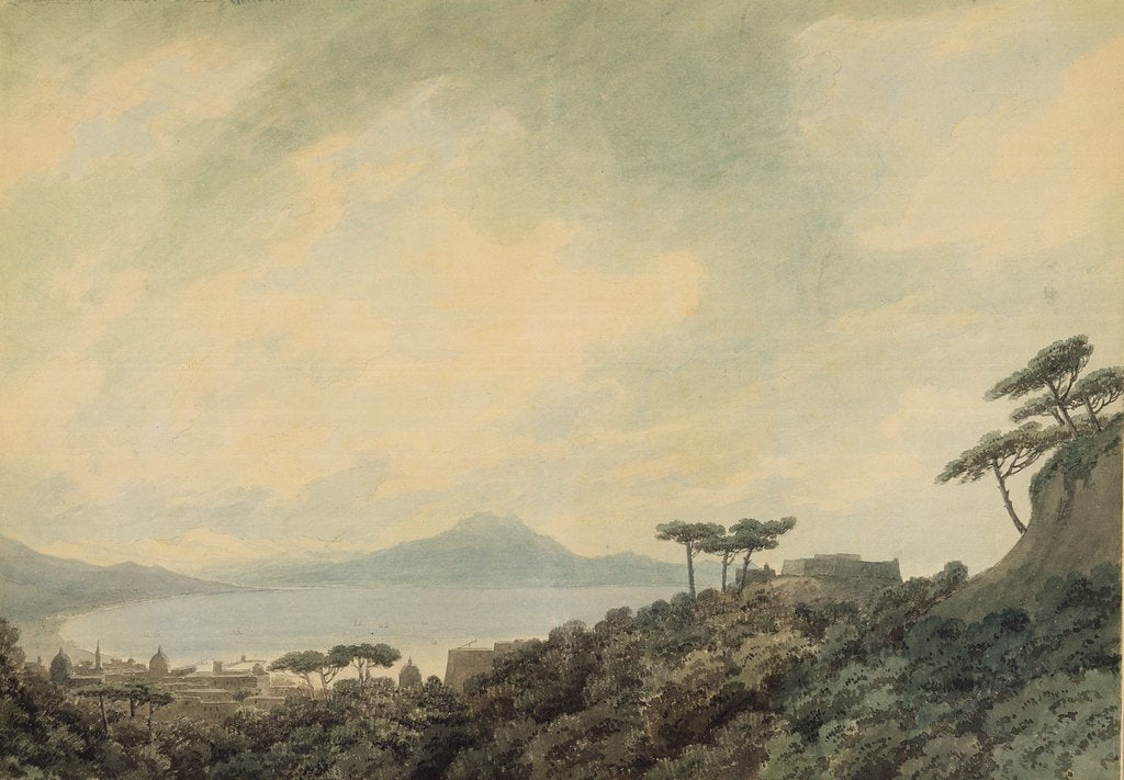 Detail of Bay of Naples from Capodimonte, 1790 by John Robert Cozens