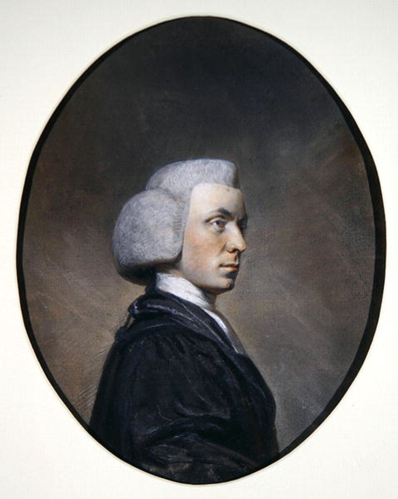 Detail of Revd. Philip Wodehouse, 1790s by Hugh Douglas Hamilton