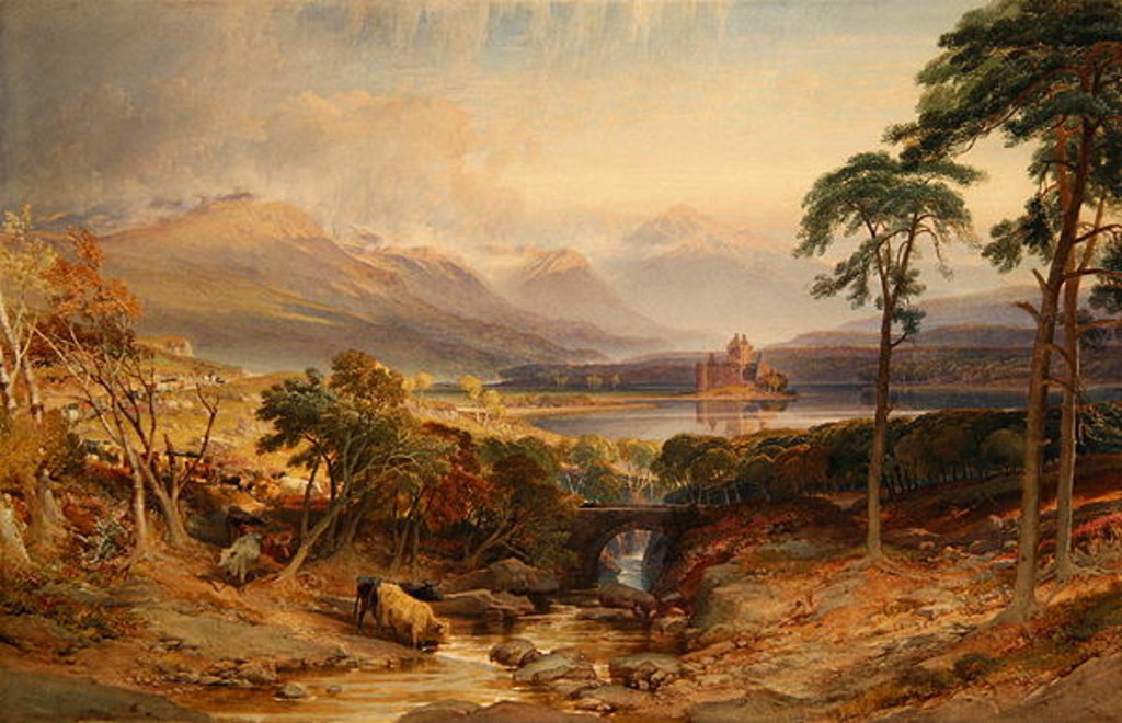 Detail of Kilchurn Castle, Argyllshire, 1865 by William Leighton Leitch