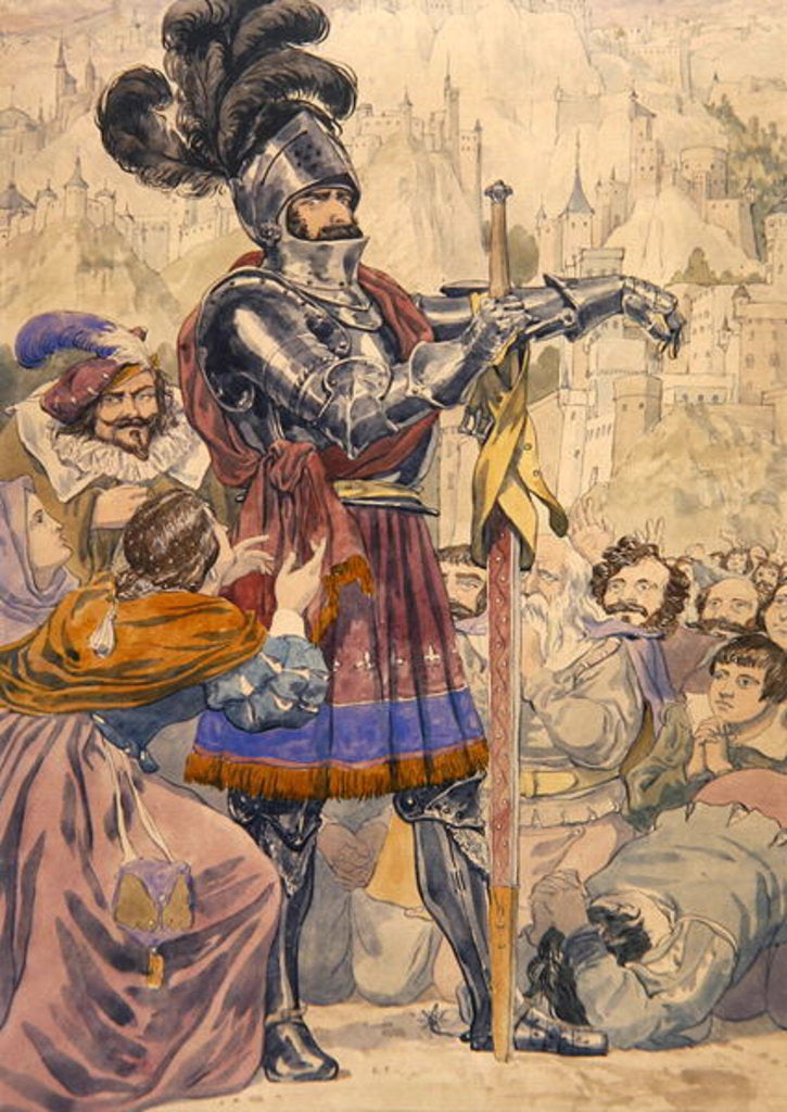 Detail of Sketch to Illustrate the Passions: Pride, c.1853-55 by Richard Dadd