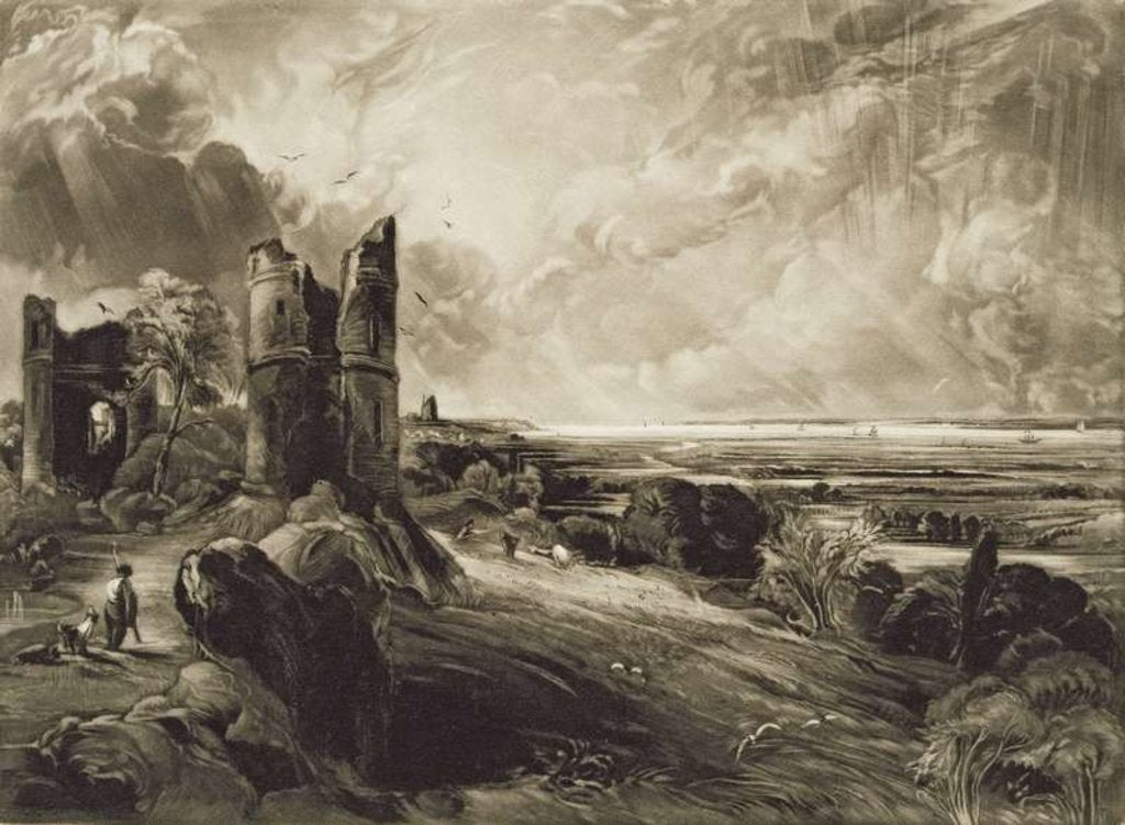 Detail of Hadleigh Castle, c.1832 by John (after) Constable