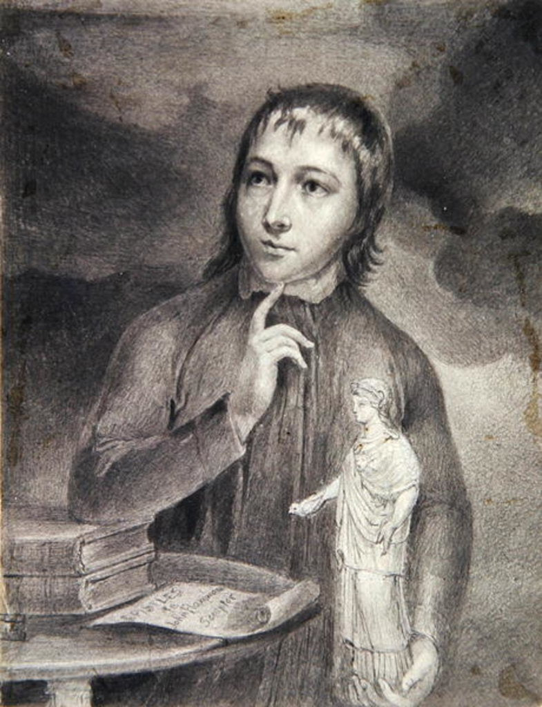 Detail of Thomas Alphonso Hayley, Half-Length Drawing, c.1800 by William Blake