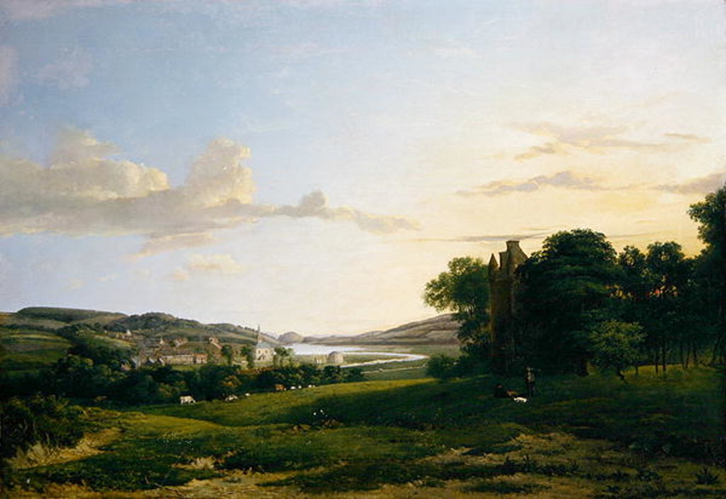 Detail of A View of Cessford and the Village of Caverton, Roxboroughshire in the Distance, 1813 by Patrick Nasmyth