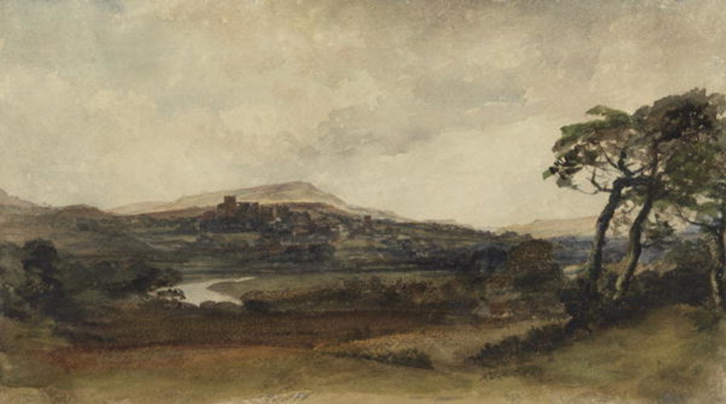 Detail of Middleham, Yorkshire by Peter de Wint