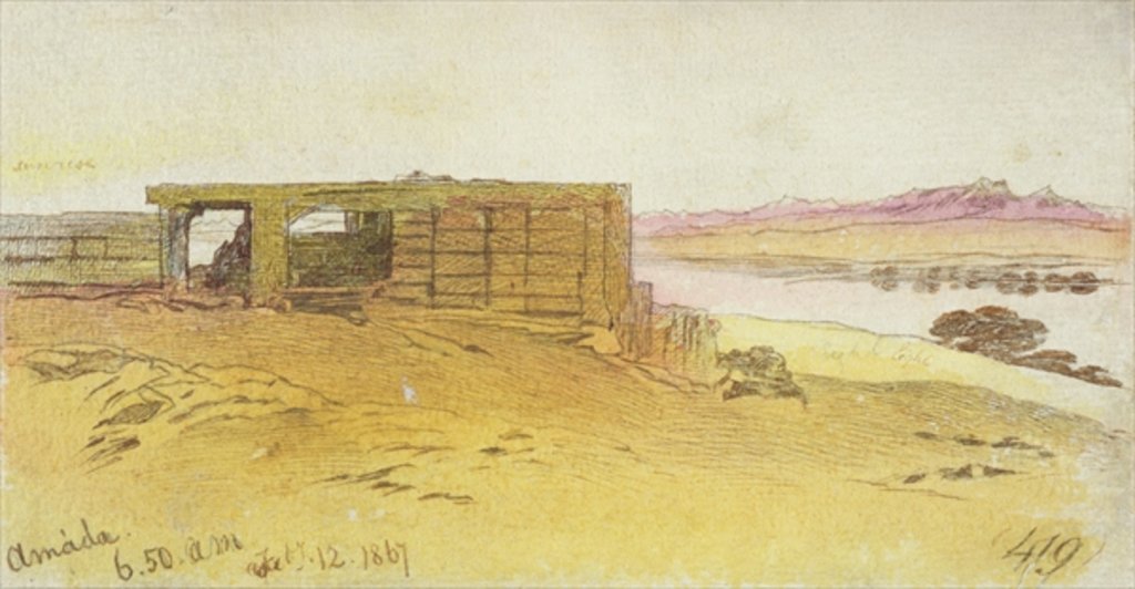 Detail of Amada, 6:50am, 12 February 1867 by Edward Lear