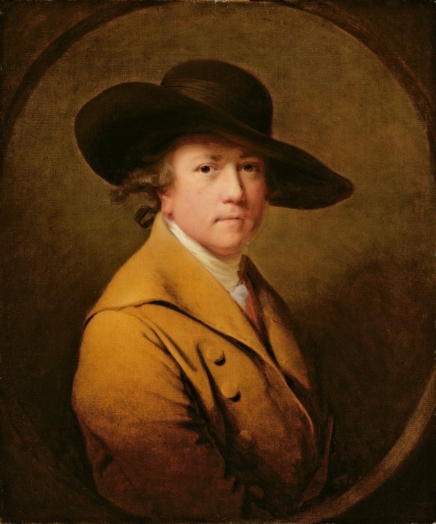 Detail of Self-Portrait, c.1780 by Joseph Wright of Derby