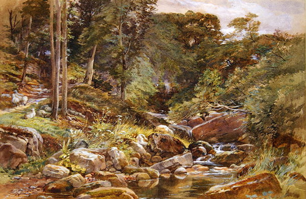 Detail of Larpool Beck, Whitby by Joseph John Jenkins