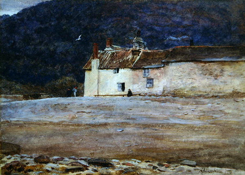 Detail of The Last House in Lynmouth, 1874 by Helen Allingham