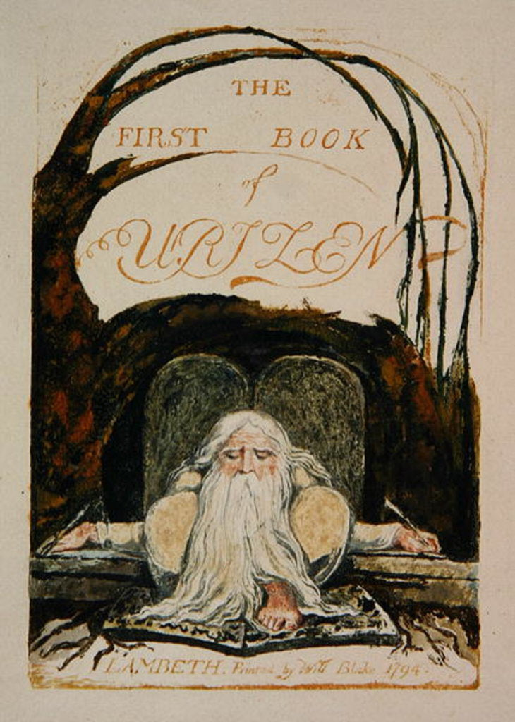 Detail of The First Book of Urizen by William Blake