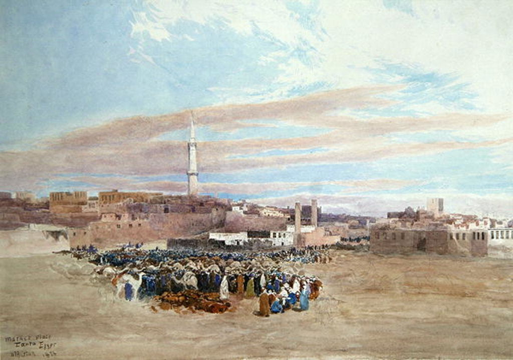 Detail of The Market Place, Tanga, Egypt, 1874 by William Paton Burton
