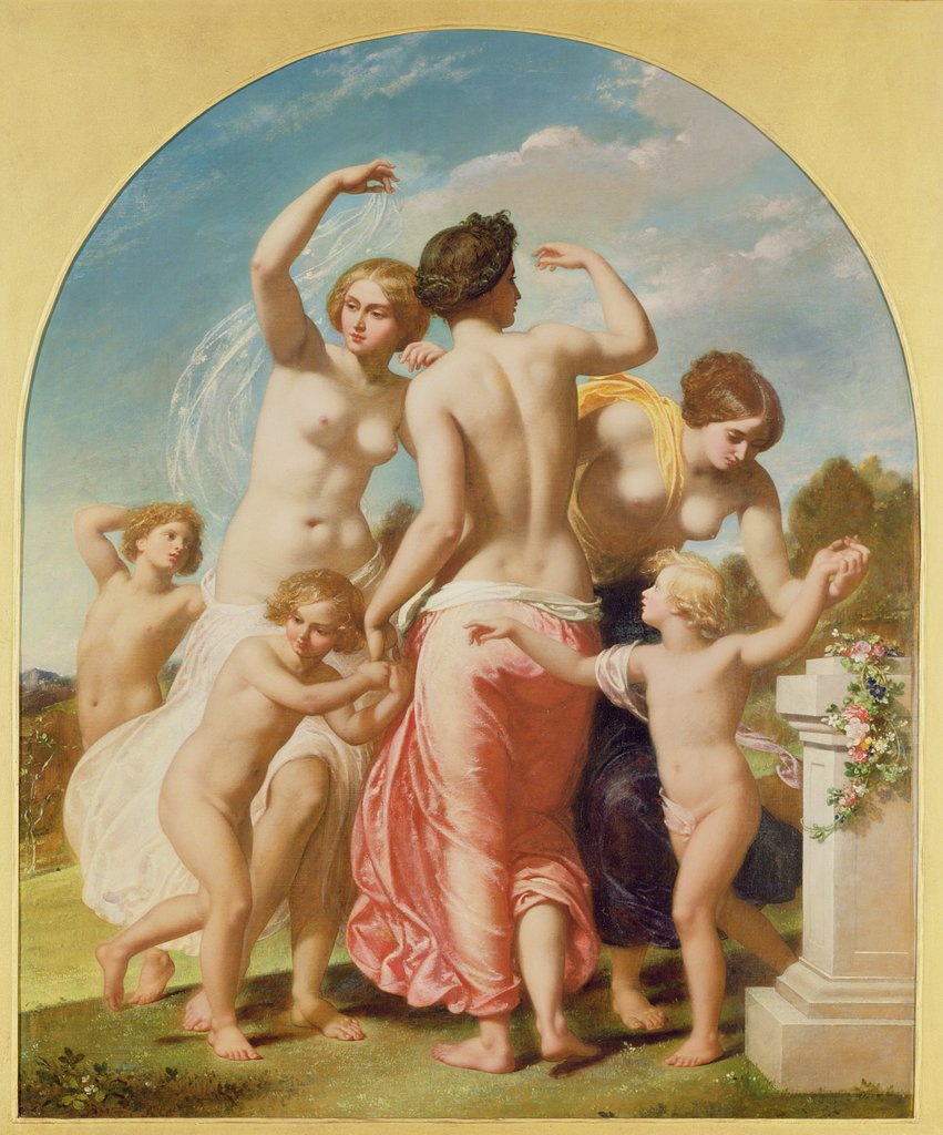 Detail of The Three Graces, 1856 by William Edward Frost