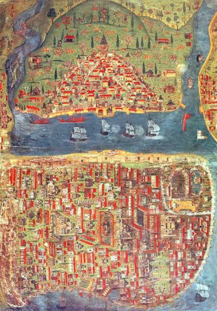 Detail of IUK T.5964 View of Istanbul by Nasuh Al-Silahi