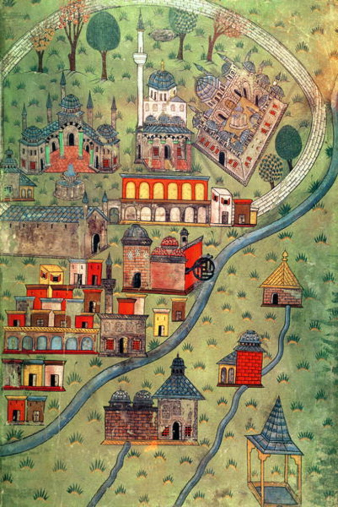 Detail of IUK T.5964 View of Eskisehir by Nasuh Al-Silahi