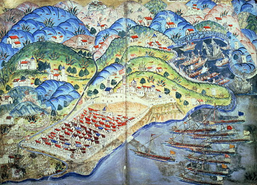 Detail of TSM H.1608 View of Nice by Nasuh Al-Silahi