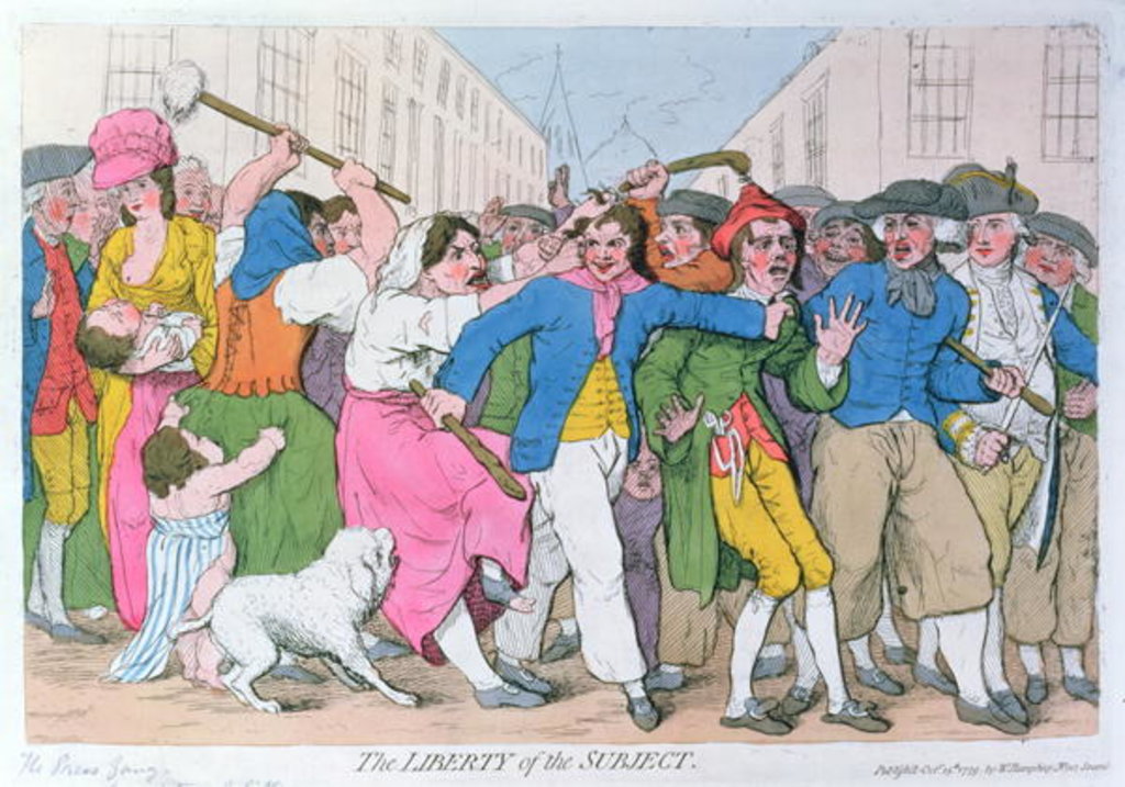 Detail of The Liberty of the Subject, publ. by H. Humphrey, October 15th 1779 by James Gillray