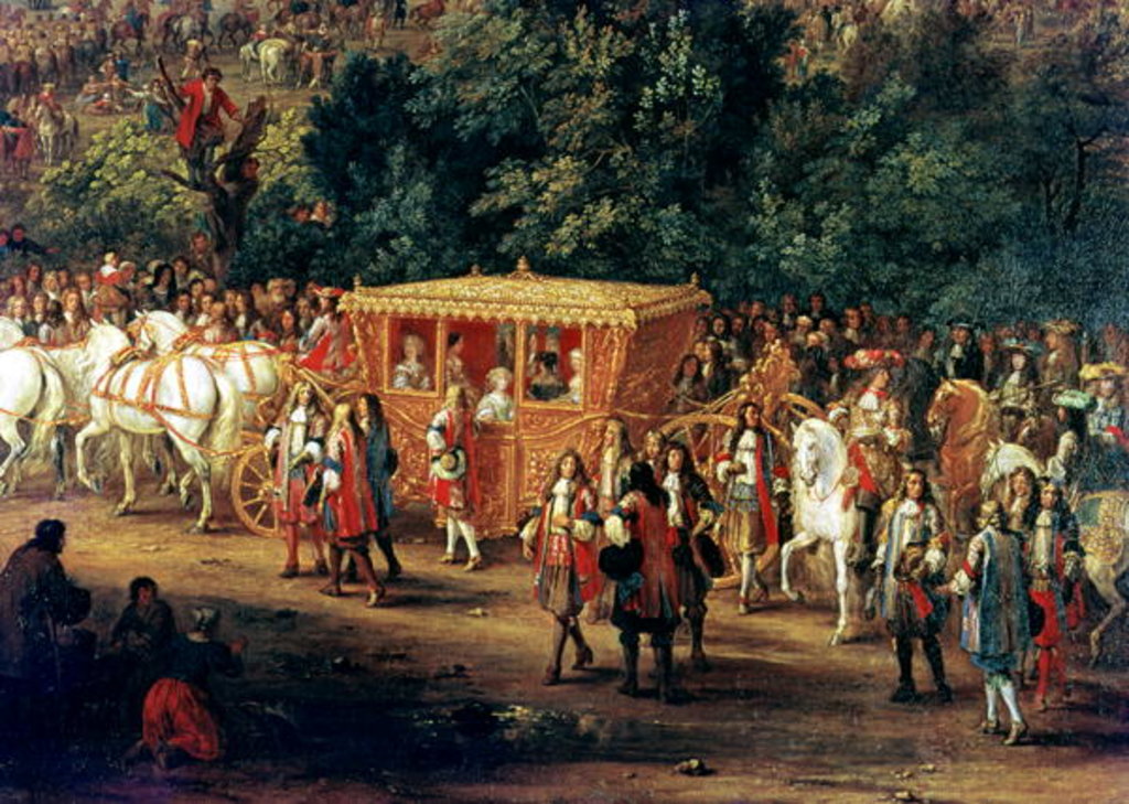 Detail of Detail of The Entry of Louis XIV and Maria Theresa into Arras, 30th July 1667, c.1685 by Adam Frans van der Meulen