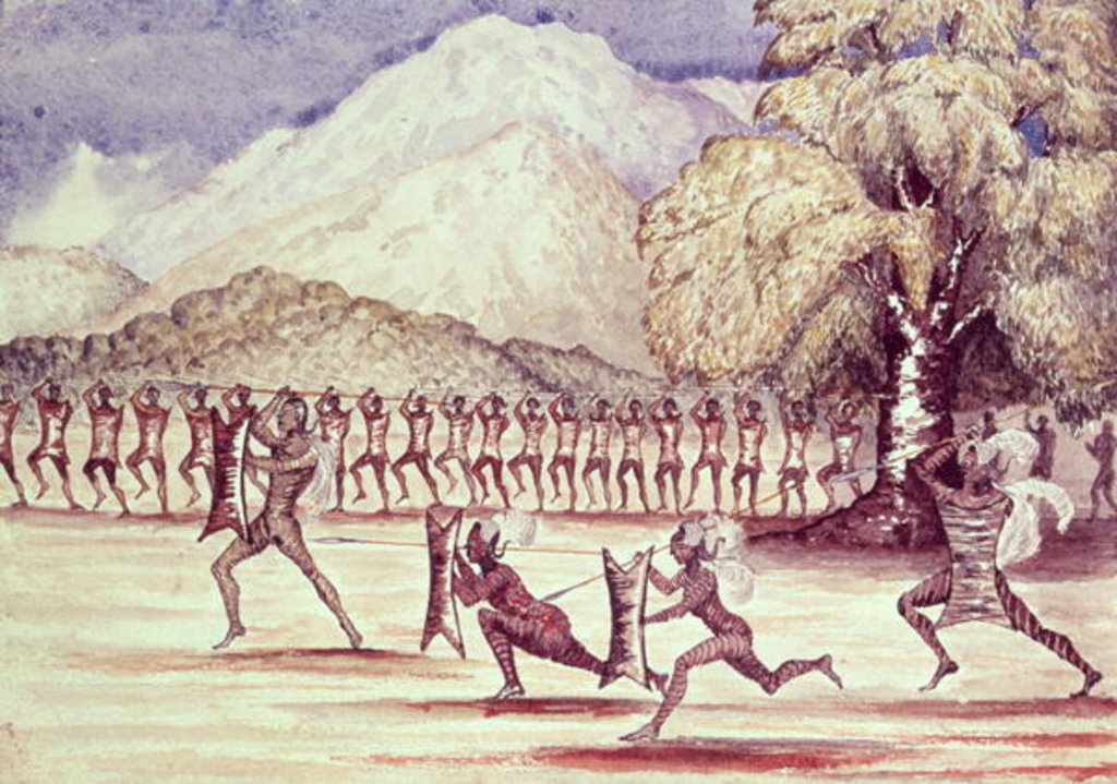 Detail of War Dance by Samuel Baker