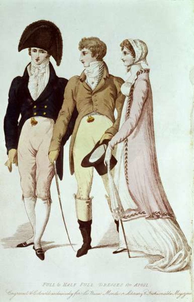 Detail of Full and Half Full Dresses for April by English School