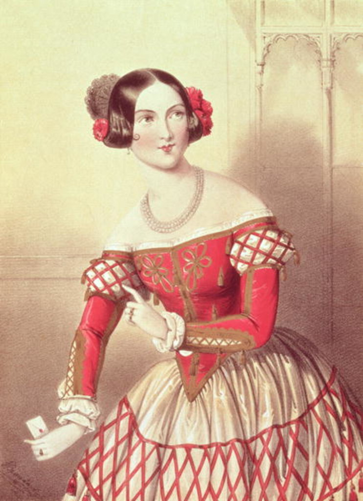 Detail of Madame Sontag as Rosina in 'The Barber of Seville' by John Brandard