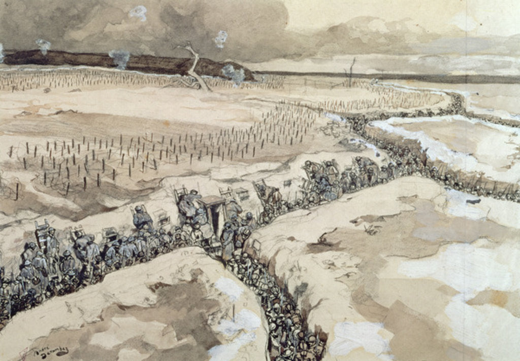 Detail of Before the Attack by Andre Devambez