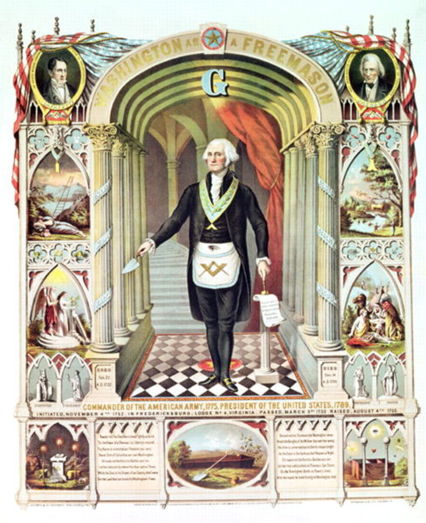 Detail of George Washington as a Freemason by American School