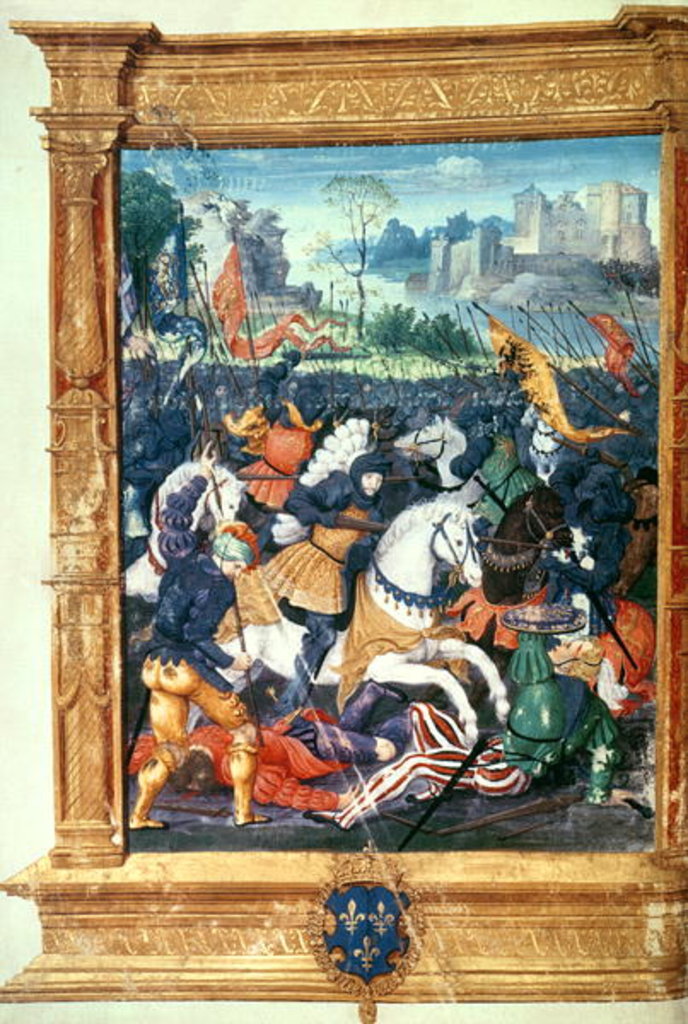 Detail of Francois I at the Battle of Marignano, 14th September 1515 by French School