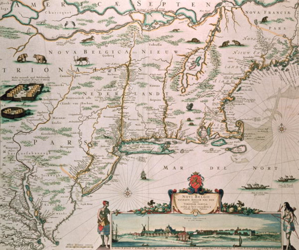 Detail of New Belgium by Nicolaes Jansz Visscher