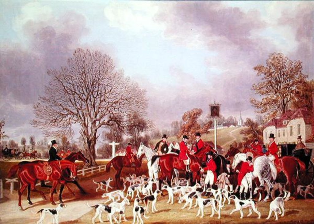 Detail of The Hertfordshire Hunt by James Pollard