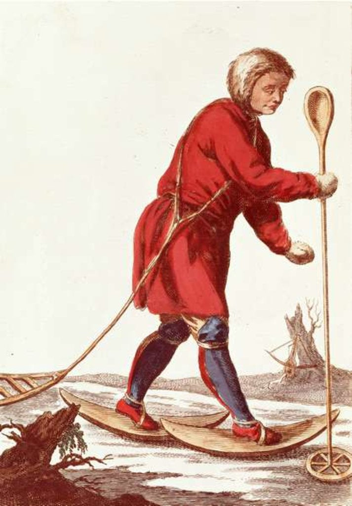 Detail of An Ostiak Hunting Ermine by Russian School