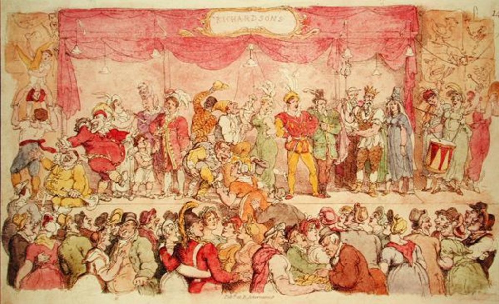 Detail of Richardson's Theatre, published by Ackermann's by Thomas Rowlandson
