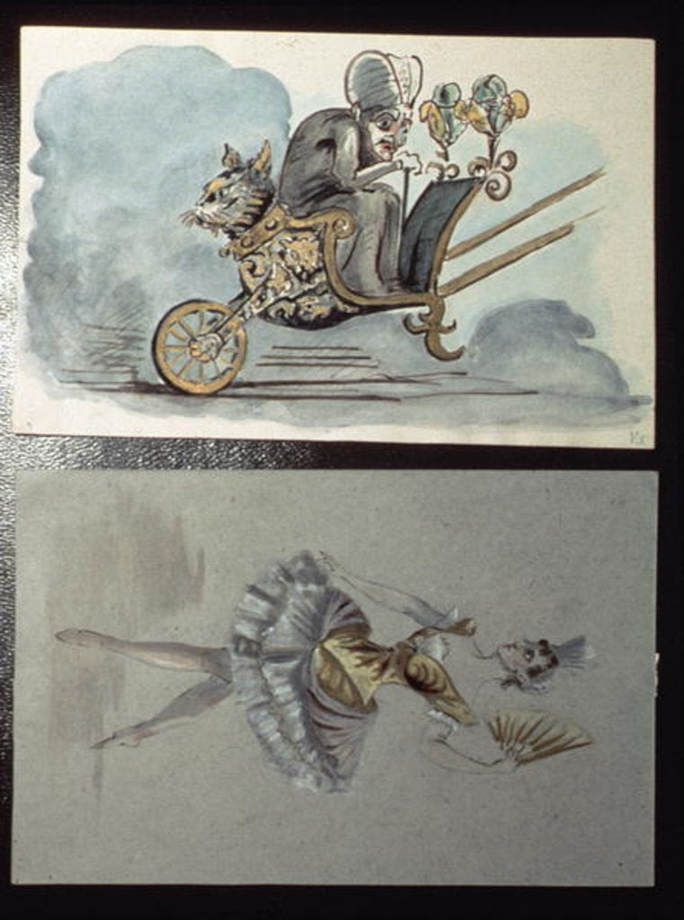 Detail of Costume designs for the ballet 'The Sleeping Beauty' by Tchaikovsky c.1890 by Ivan Vsevolozhsky