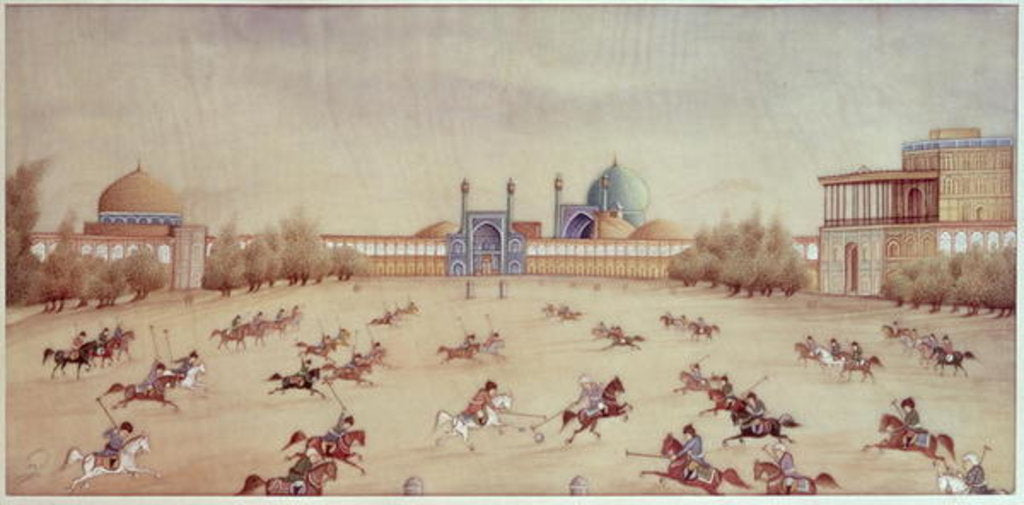 Detail of Polo at Isfahan by Persian School