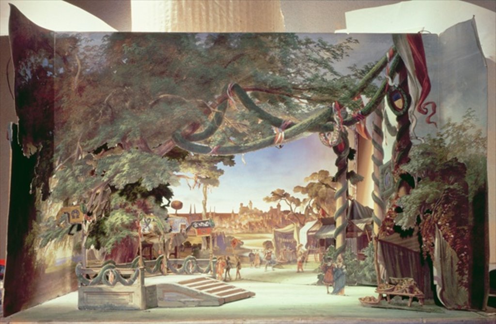 Detail of Stage model for the opera 'Die Meistersinger von Nurnberg' by Richard Wagner by German School