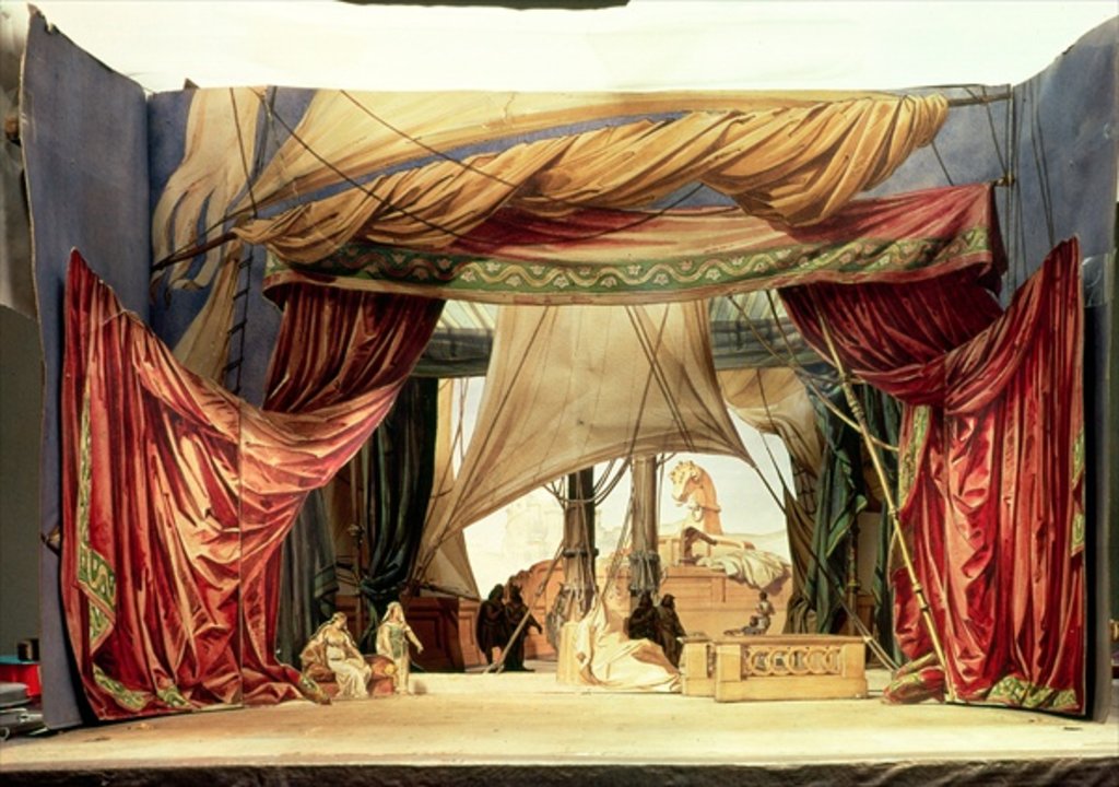 Detail of Stage model for the opera 'Tristan and Isolde' by Richard Wagner by German School