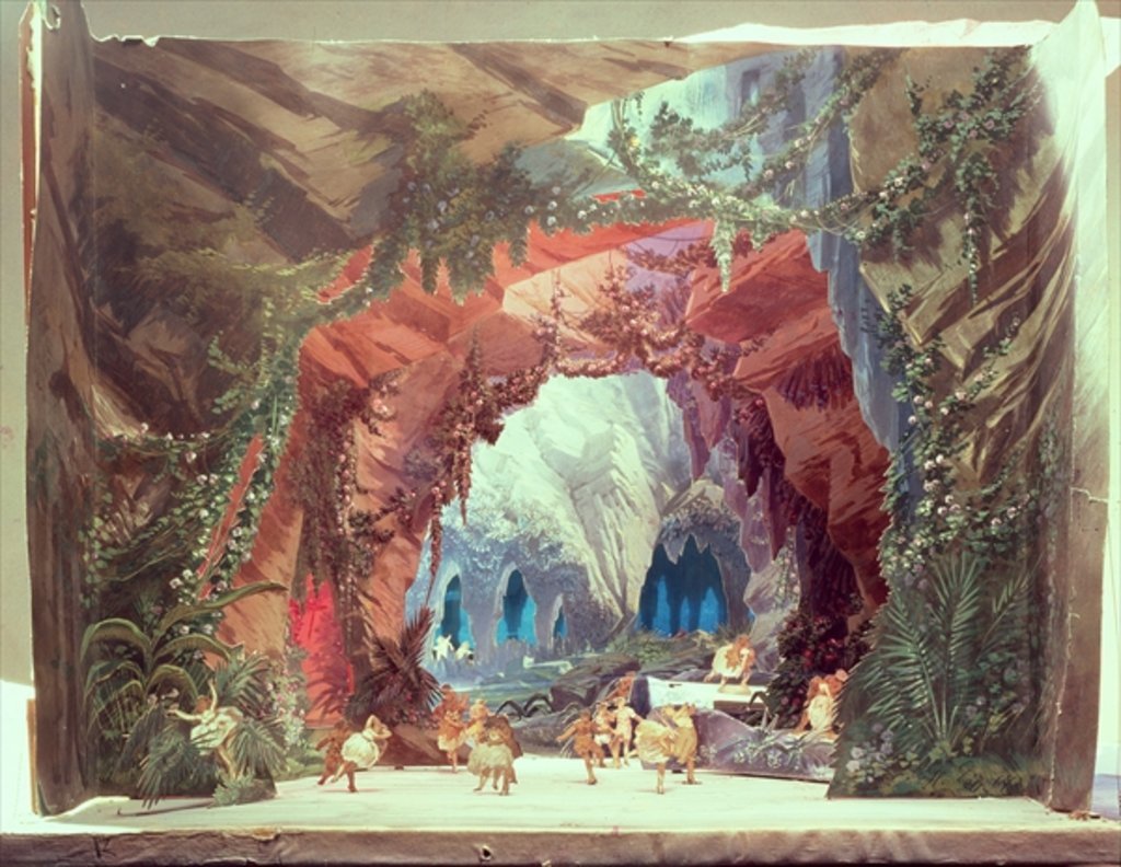 Detail of Stage model for the opera 'Tannhauser' by Richard Wagner by German School
