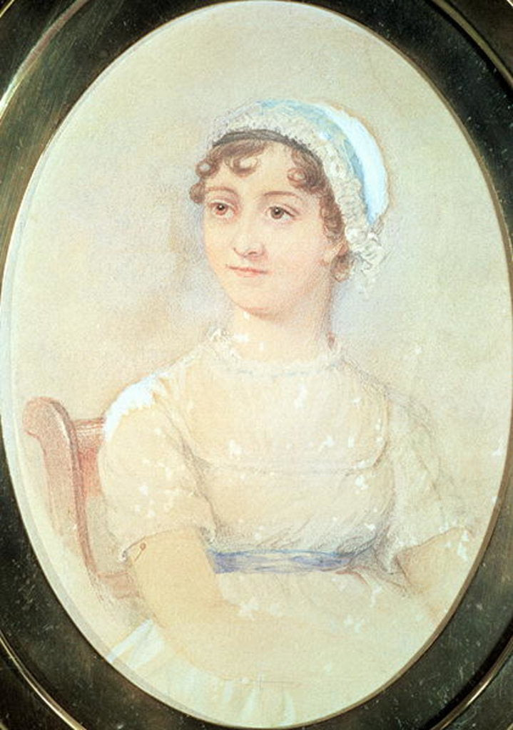 Detail of Portrait of Jane Austen by English School