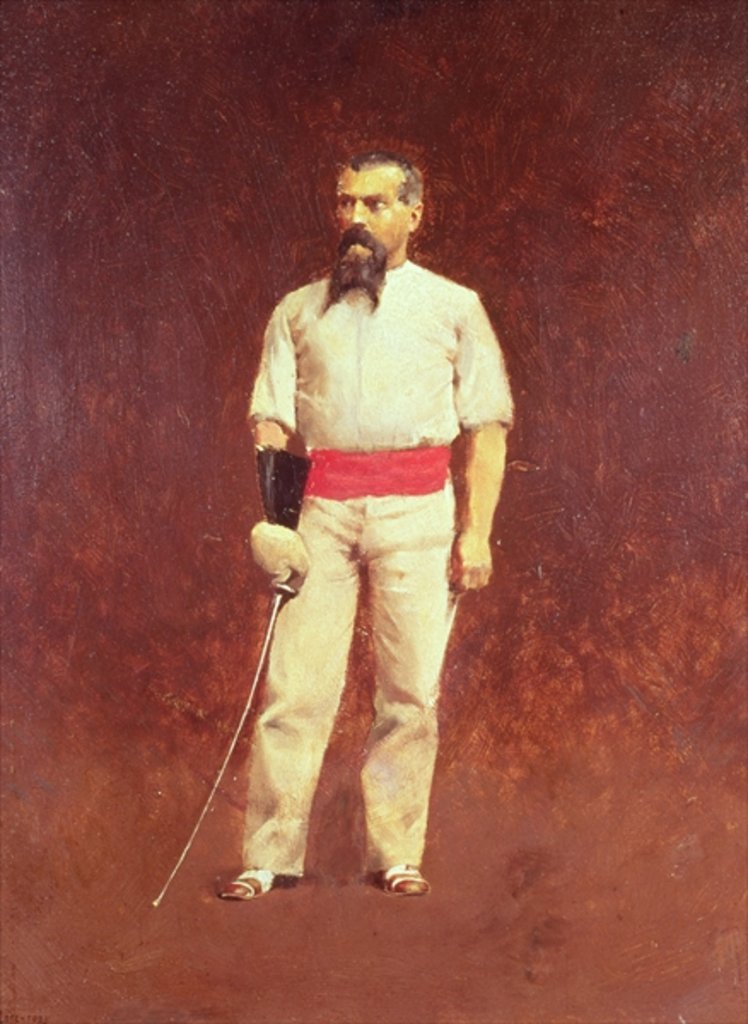 Detail of Richard Burton in Fencing Dress, 1889 by Albert Letchford