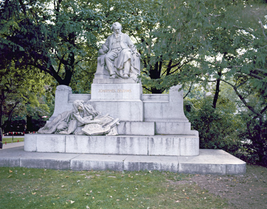 Detail of Monument to Johannes Brahms 1908 by Rudolf von Weyr