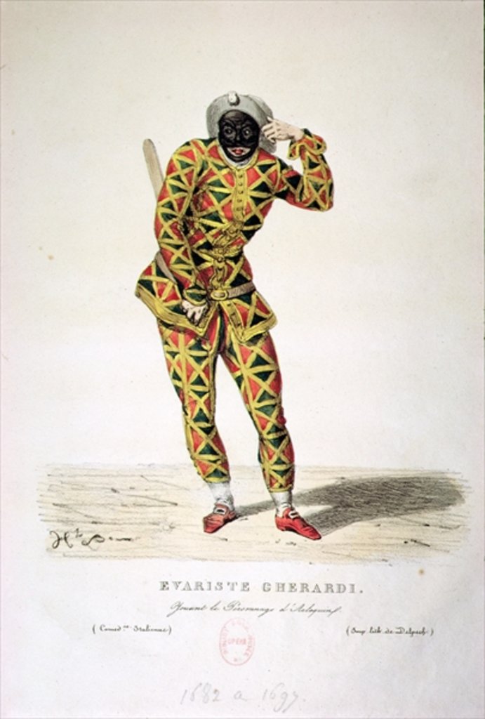 Detail of Harlequin by French School