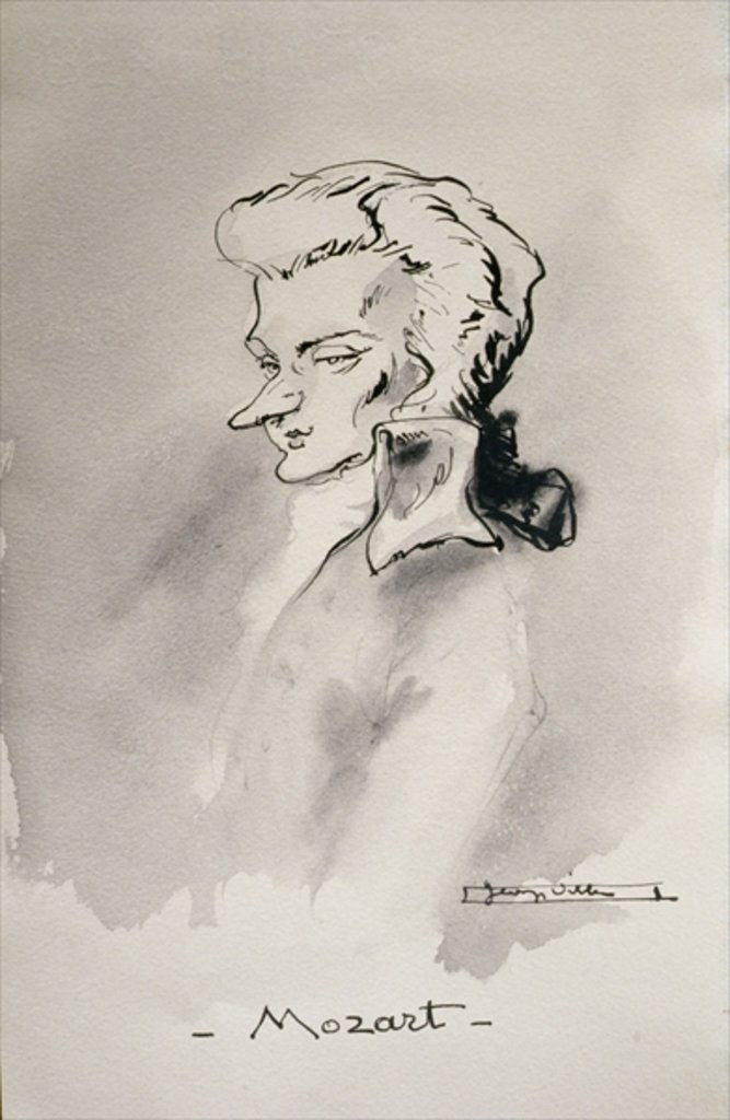 Detail of Wolfgang Amadeus Mozart by French School