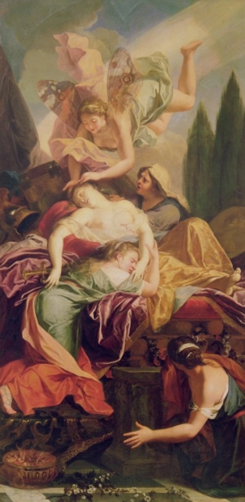 Detail of The Death of Dido by Antoine Coypel