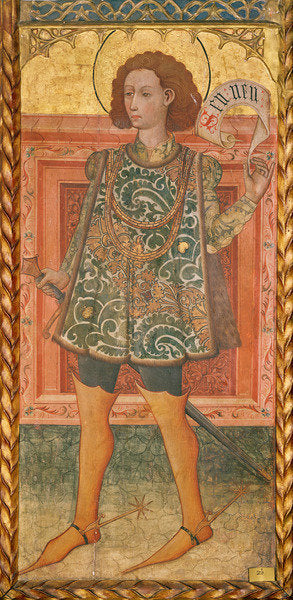 Detail of St. Sennen by School Catalan